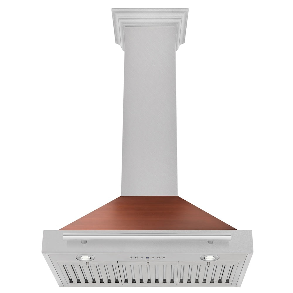 ZLINE 30-inch range hood in satin stainless steel KB4SNX-C-30, view 5