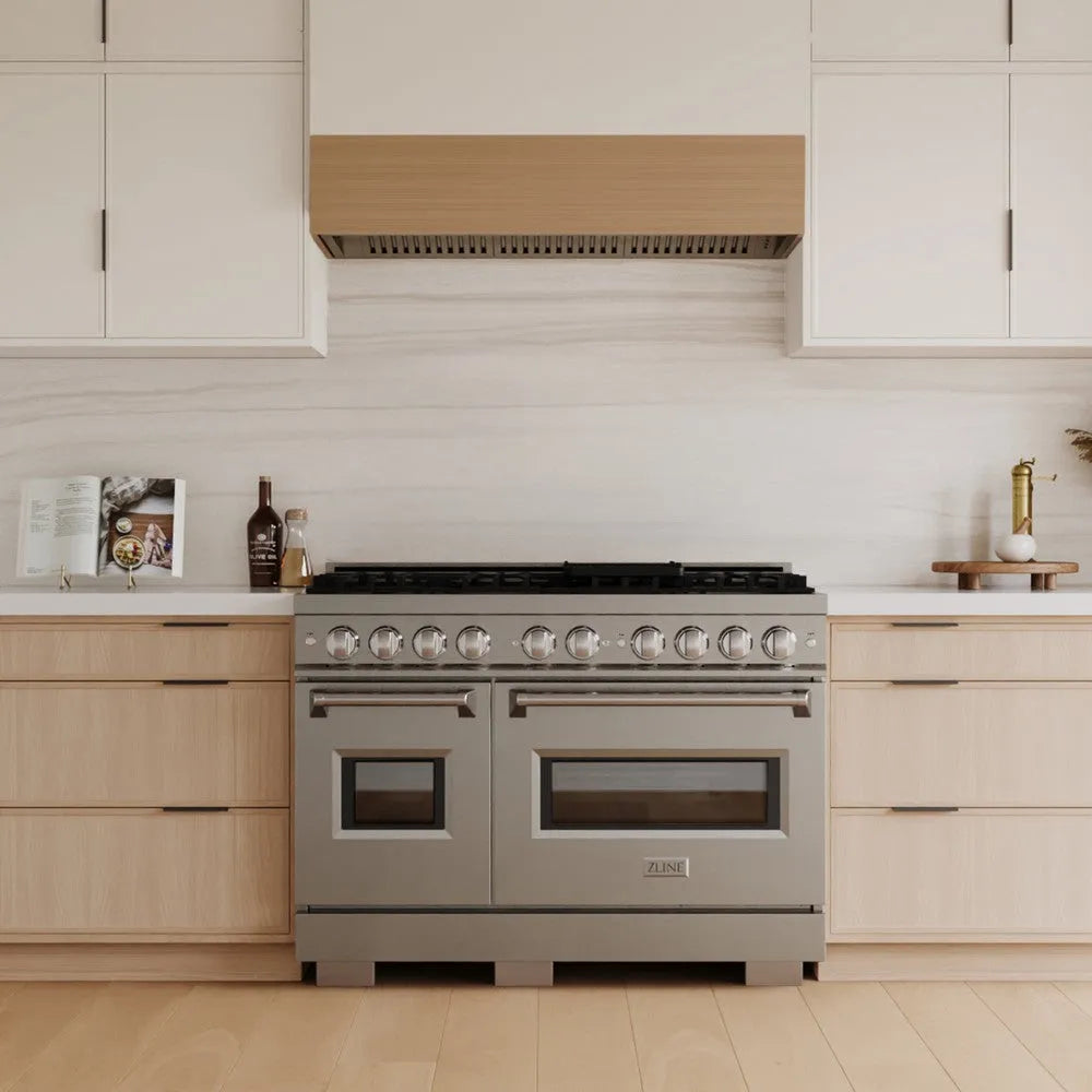 ZLINE Classic 48-inch range in stainless steel CGR48, front view
