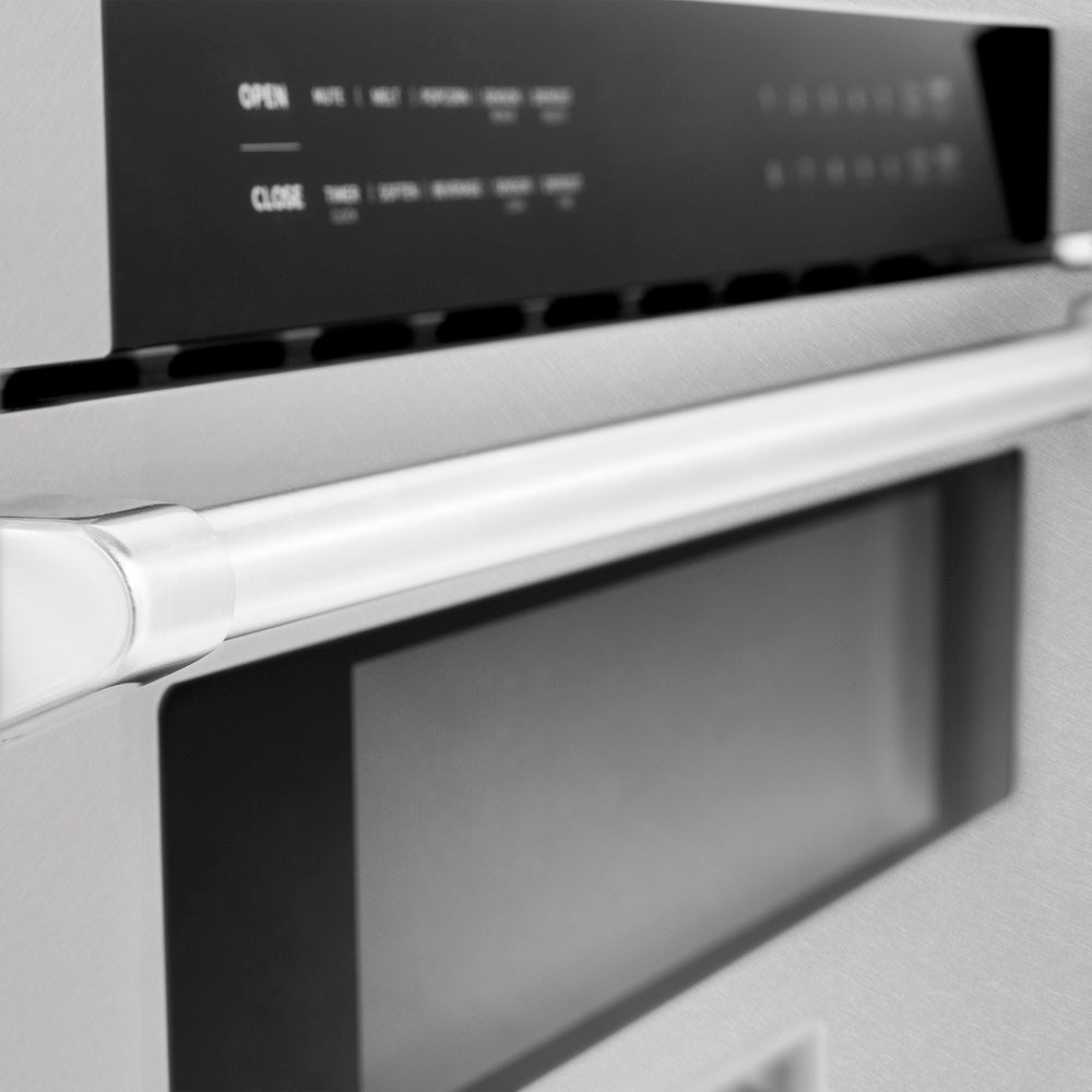 ZLINE 30-inch microwave in satin stainless steel MWD-30-SS, detail