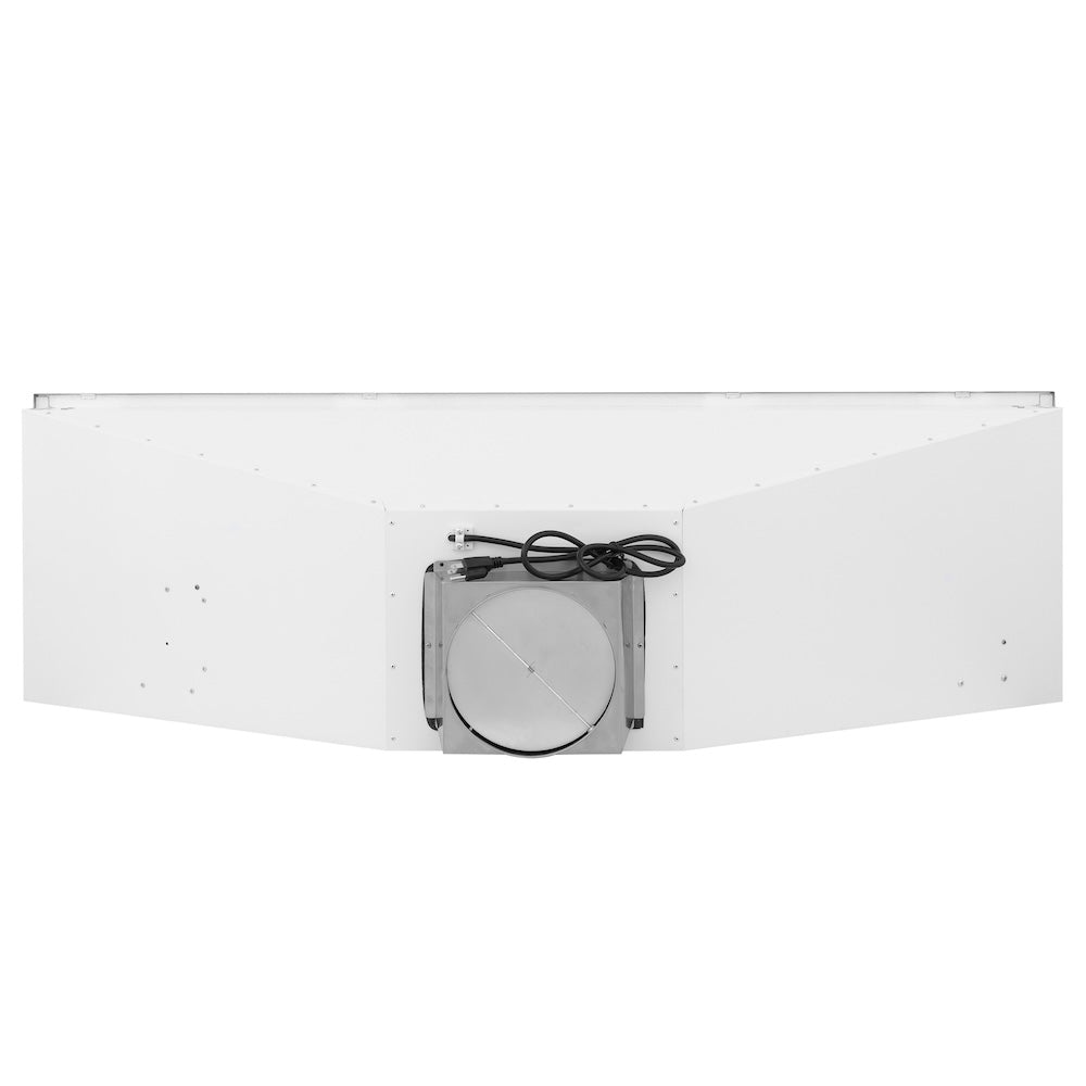 ZLINE 52-inch range hood in stainless steel 698-52, from above