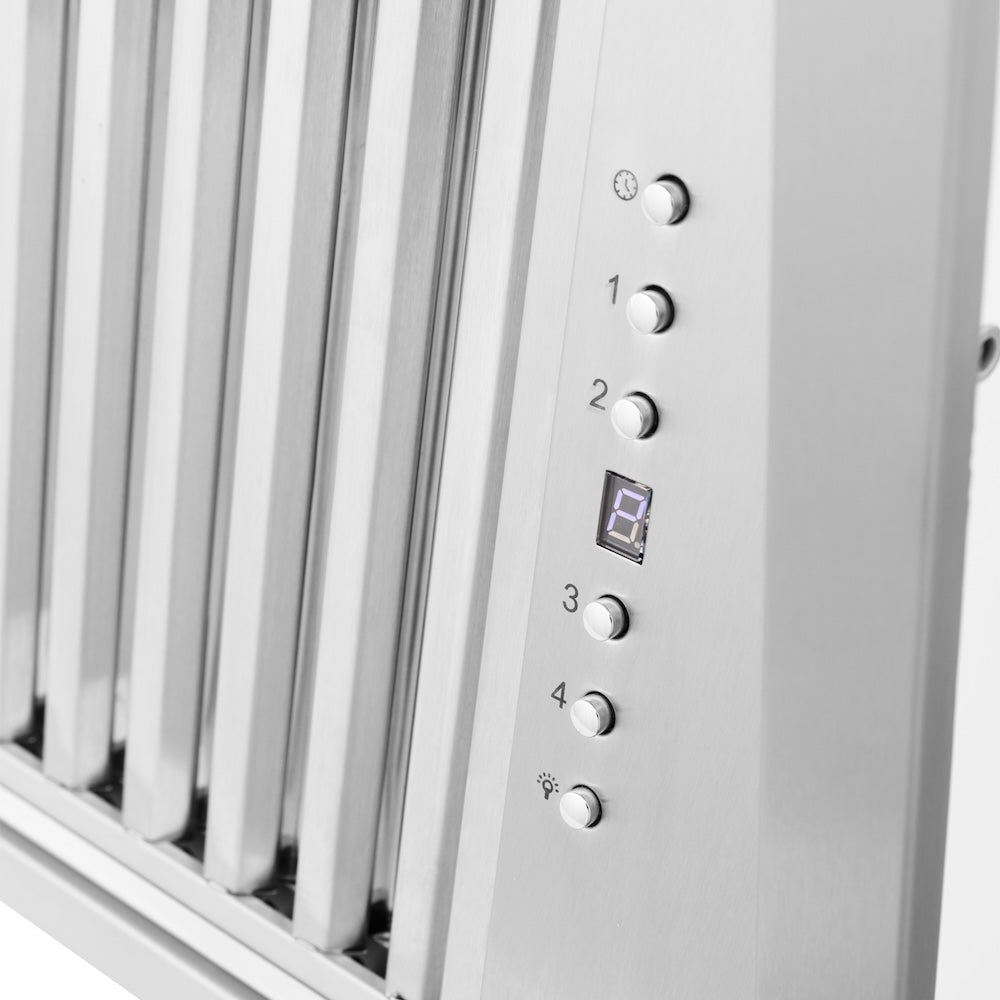 ZLINE 58-inch range hood in stainless steel 698-58, detail