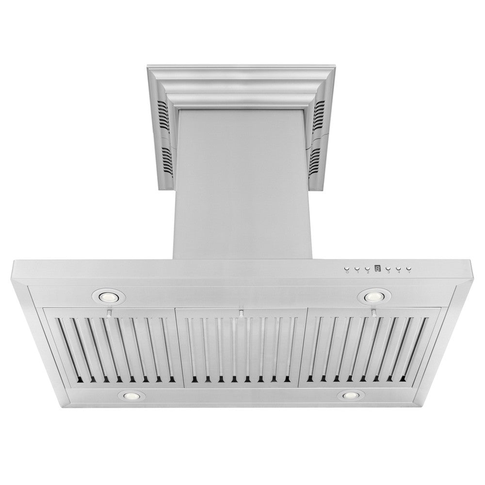 ZLINE CrownSound 30-inch range hood in stainless steel GL2ICRN-BT-30, front view