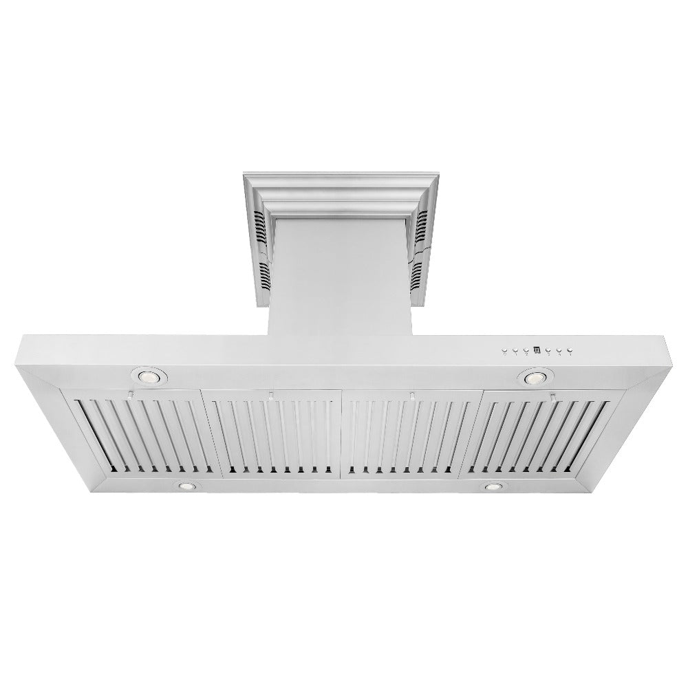 ZLINE CrownSound 42-inch range hood in stainless steel KE2ICRN-BT-42, front view