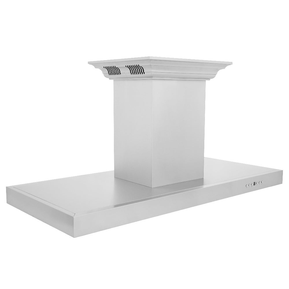 ZLINE CrownSound 36-inch range hood in stainless steel KE2ICRN-BT-36, side view