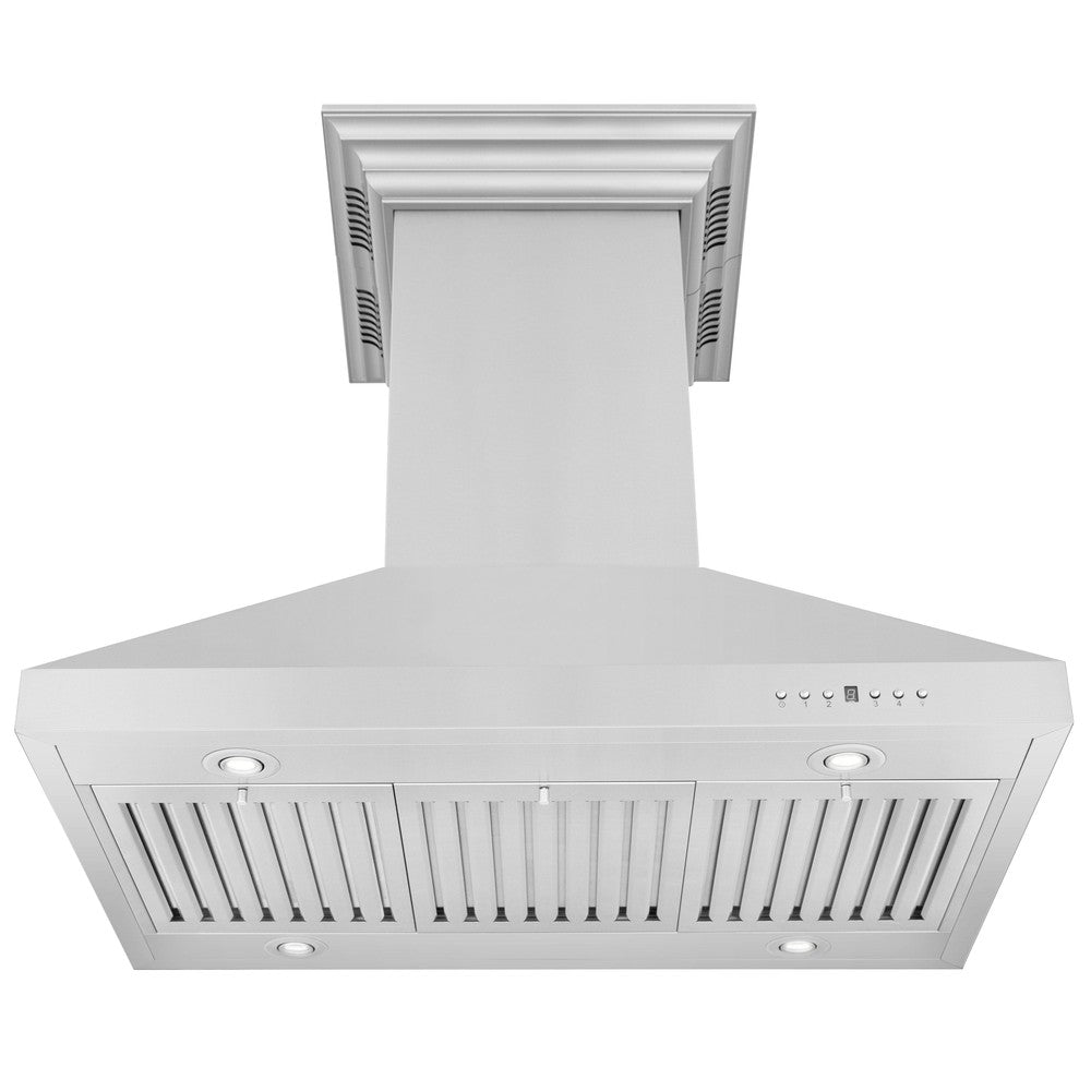 ZLINE CrownSound 30-inch range hood in stainless steel KL3ICRN-BT-30, front view