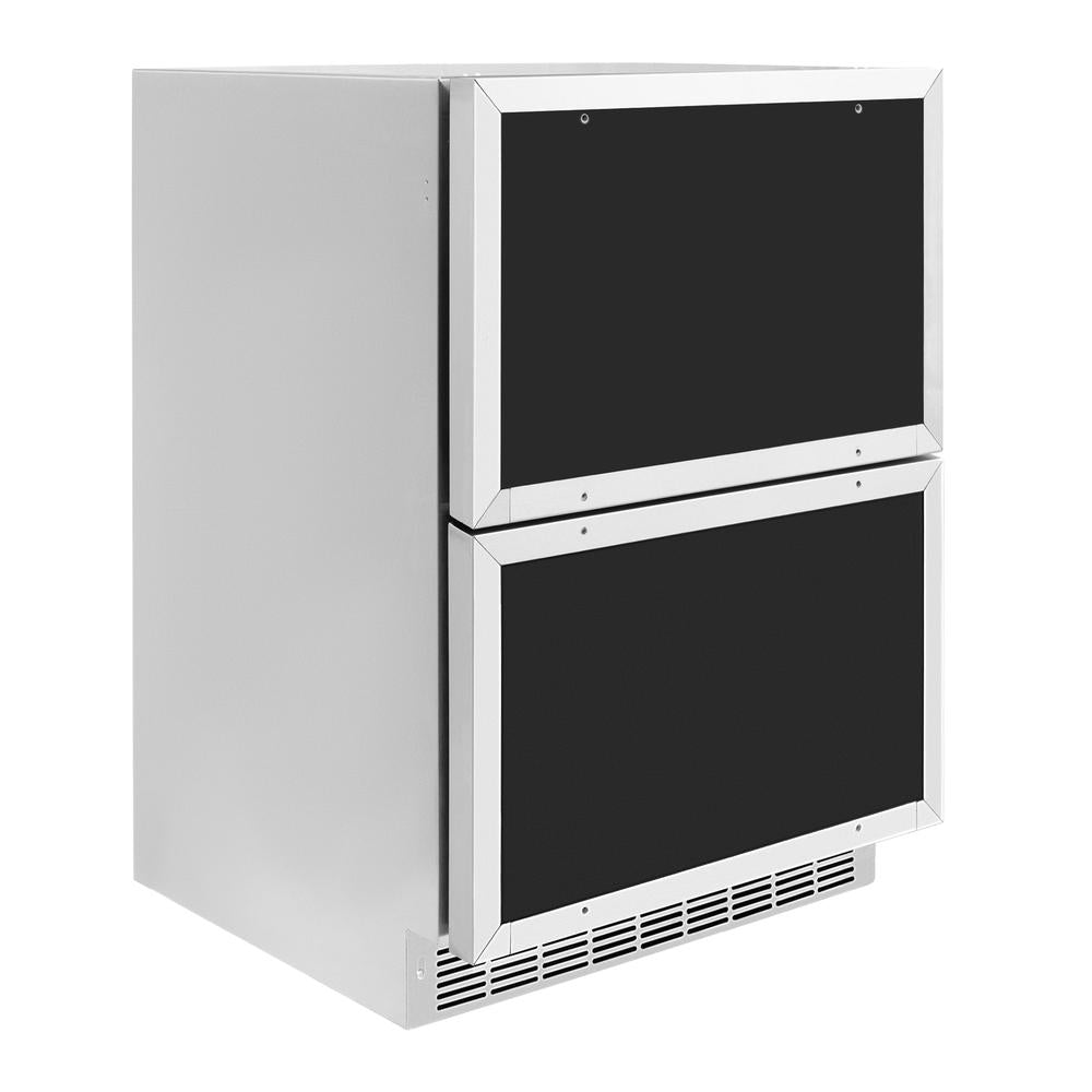 ZLINE Touchstone 24-inch refrigerator, panel ready RDSPO-24, side view