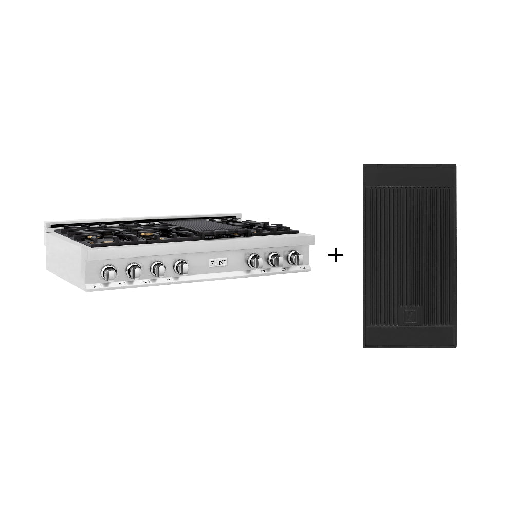 ZLINE Legacy 48-inch rangetop in stainless steel RT-BR-GR-48