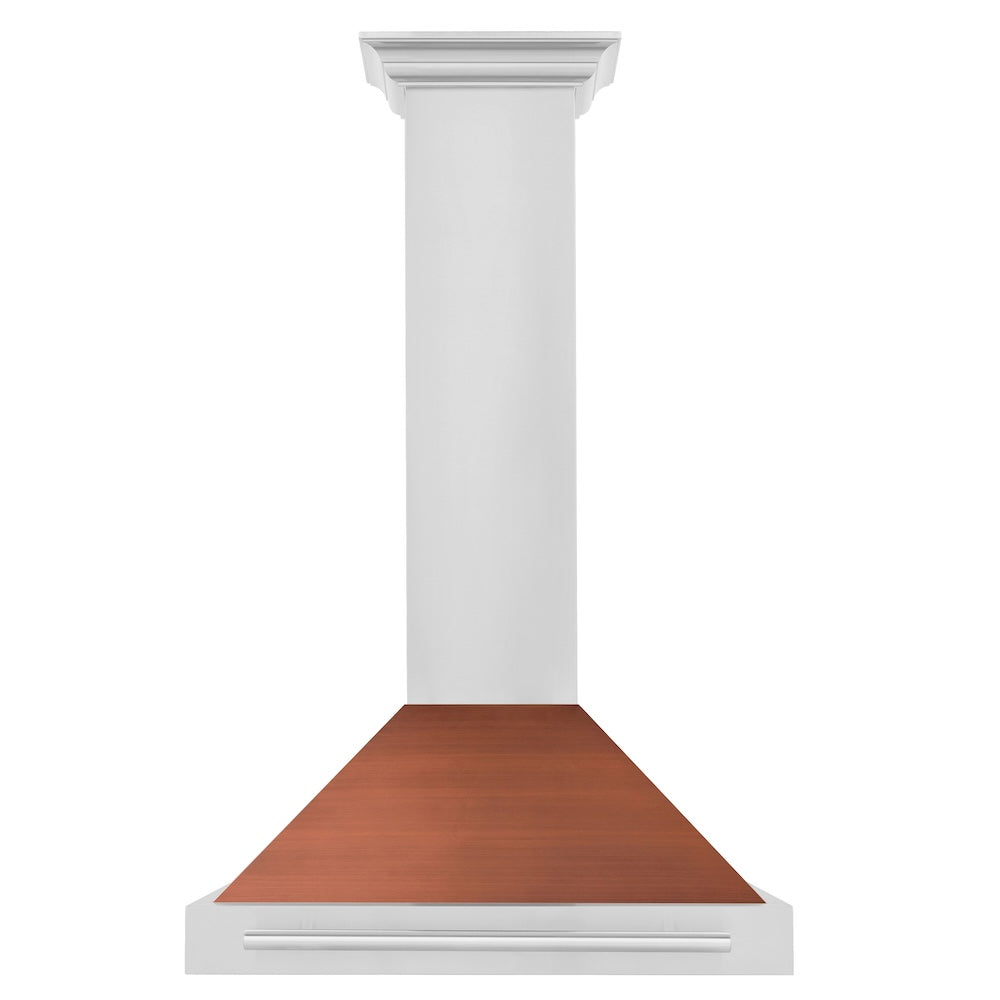 ZLINE 30-inch range hood in copper KB4STX-C-30, front view