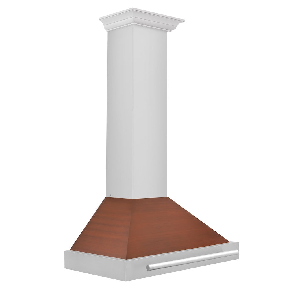 ZLINE 30-inch range hood in copper KB4STX-C-30, side view