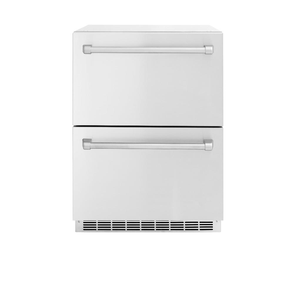 ZLINE Touchstone 24-inch refrigerator in stainless steel RDSO-ST-24, front view