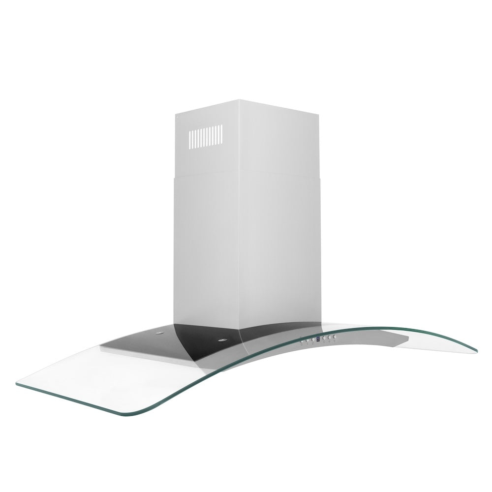 ZLINE Convertible Vent 48-inch range hood in stainless steel KN4-48, side view