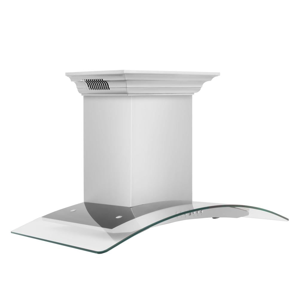 ZLINE CrownSound 36-inch range hood in stainless steel KN4CRN-BT-36, side view
