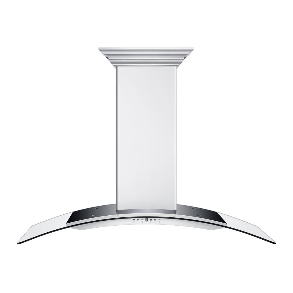 ZLINE CrownSound 48-inch range hood in stainless steel KN4CRN-BT-48, front view