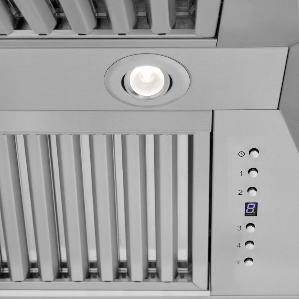 ZLINE Professional 30-inch range hood in stainless steel 597-30, detail
