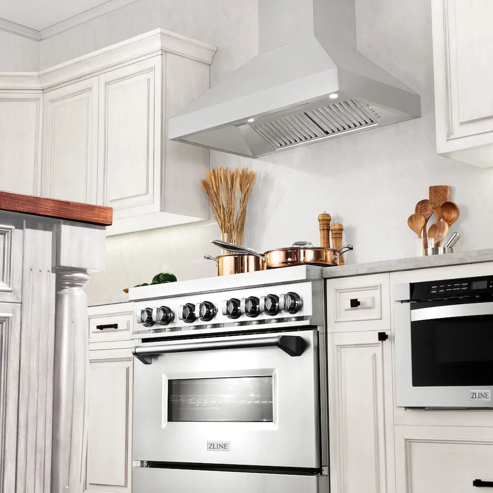 ZLINE Professional 30-inch range hood in stainless steel 597-30, view 2