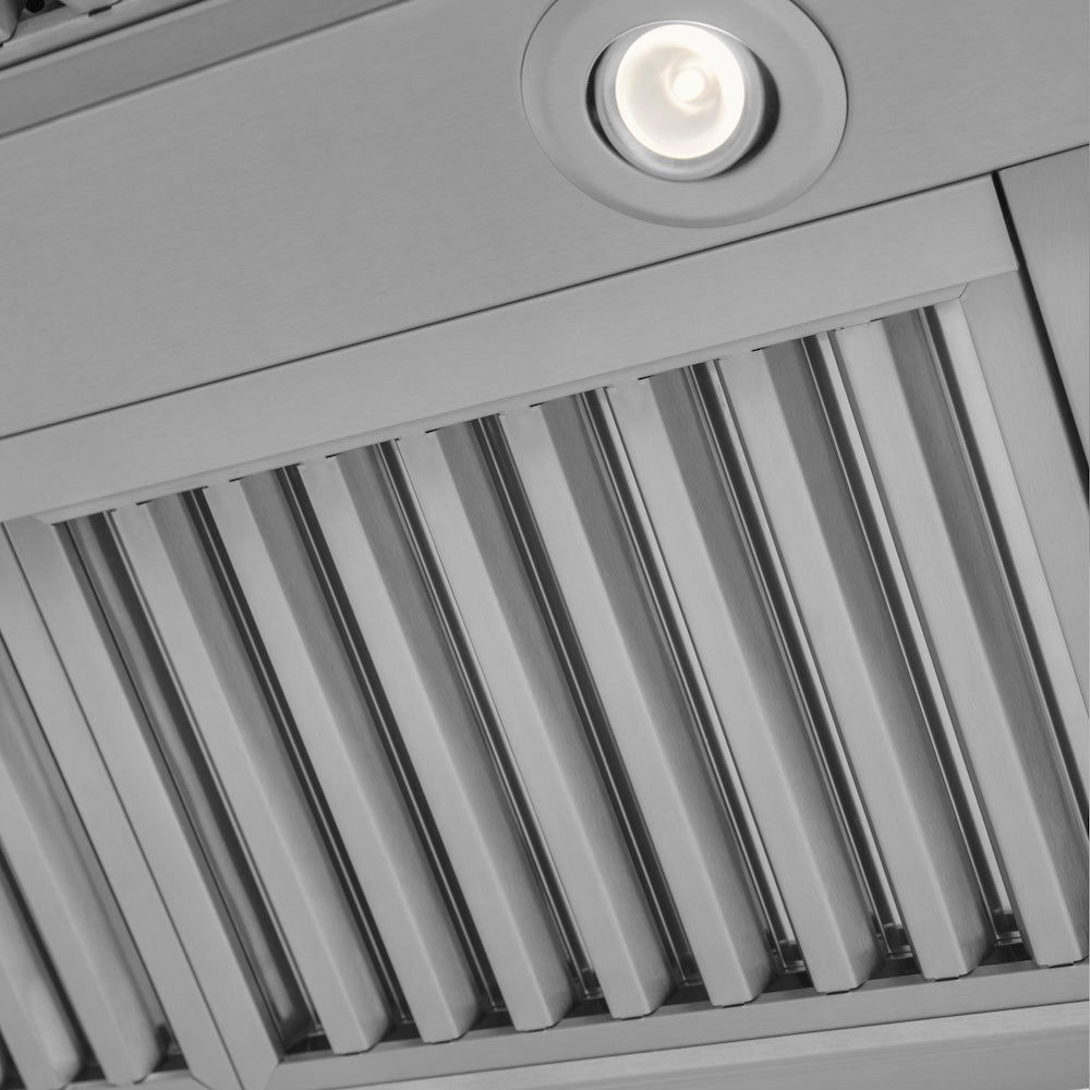 ZLINE Professional 36-inch range hood in stainless steel 597-36, detail