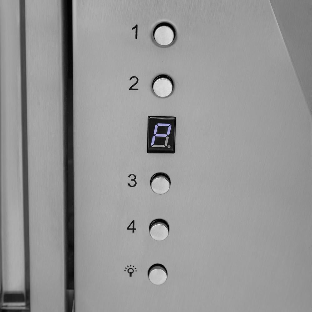 ZLINE Professional 48-inch range hood in stainless steel 597-48, detail