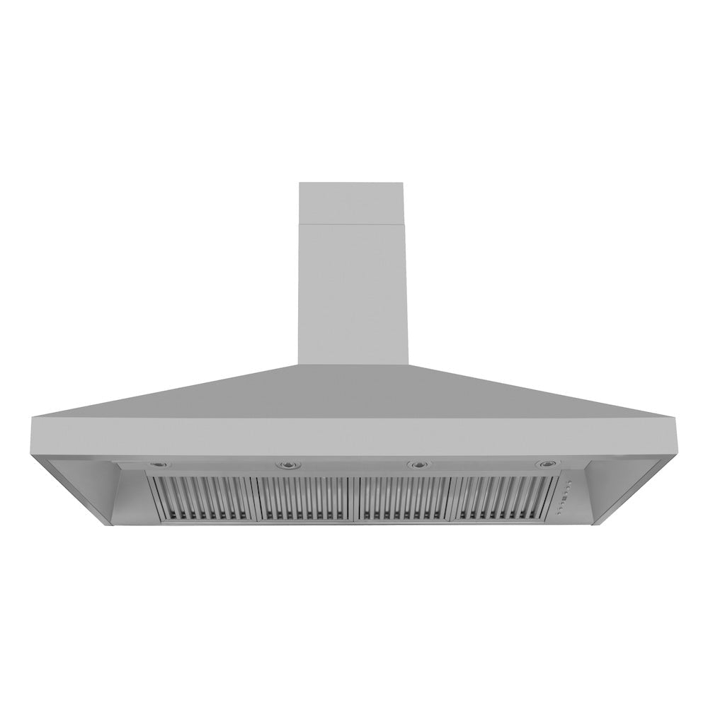 ZLINE Professional 60-inch range hood in stainless steel 597-60, front view
