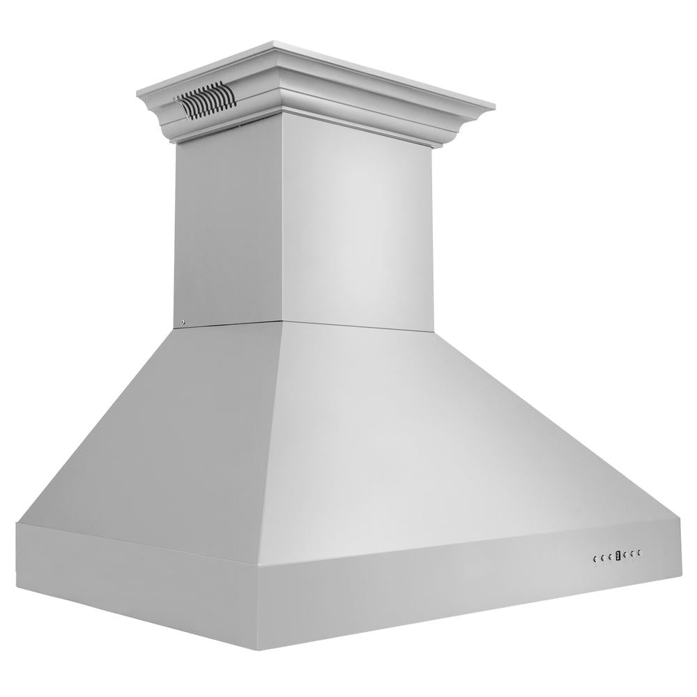 ZLINE CrownSound 36-inch range hood in stainless steel 667CRN-BT-36, side view