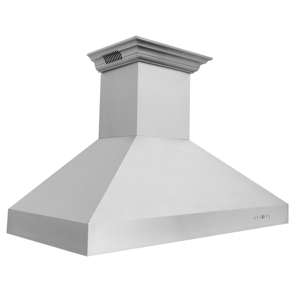 ZLINE CrownSound 48-inch range hood in stainless steel 667CRN-BT-48, from above