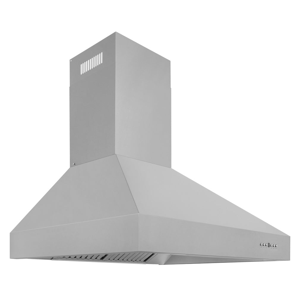 ZLINE Professional 30-inch range hood in stainless steel 697-30, side view