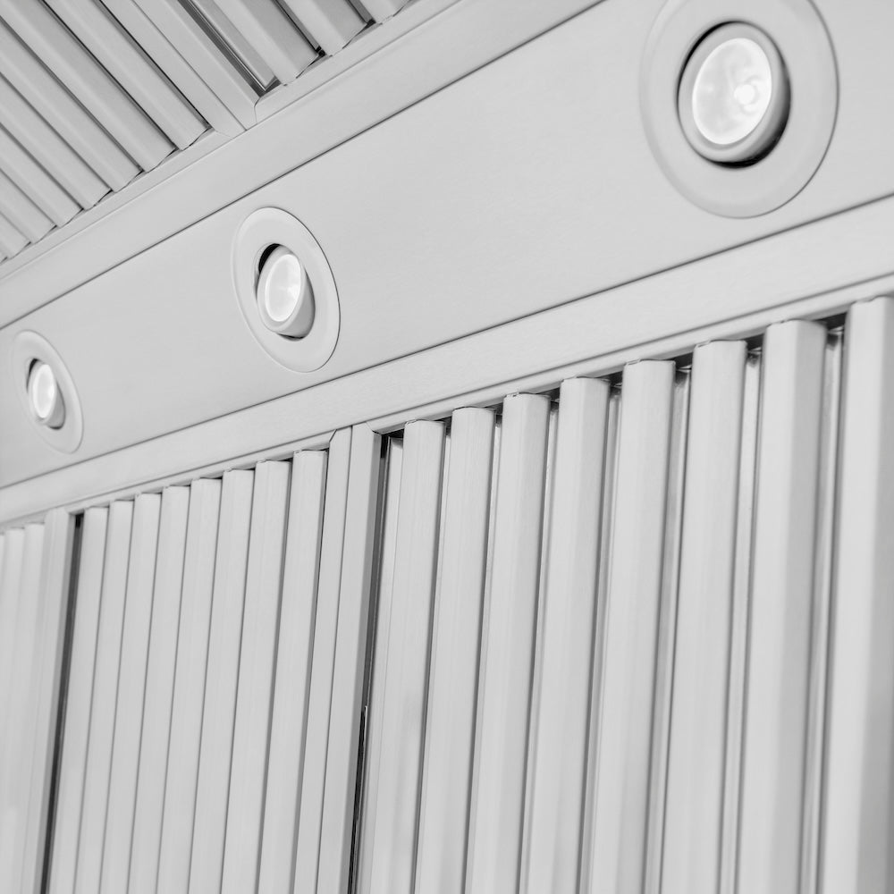 ZLINE Outdoor 54-inch range hood in stainless steel 697-304-54, detail
