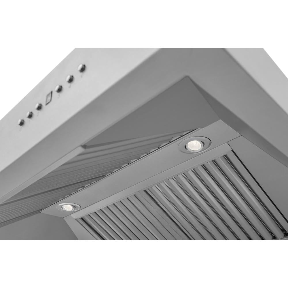 ZLINE Professional 36-inch range hood in stainless steel 697-36, detail