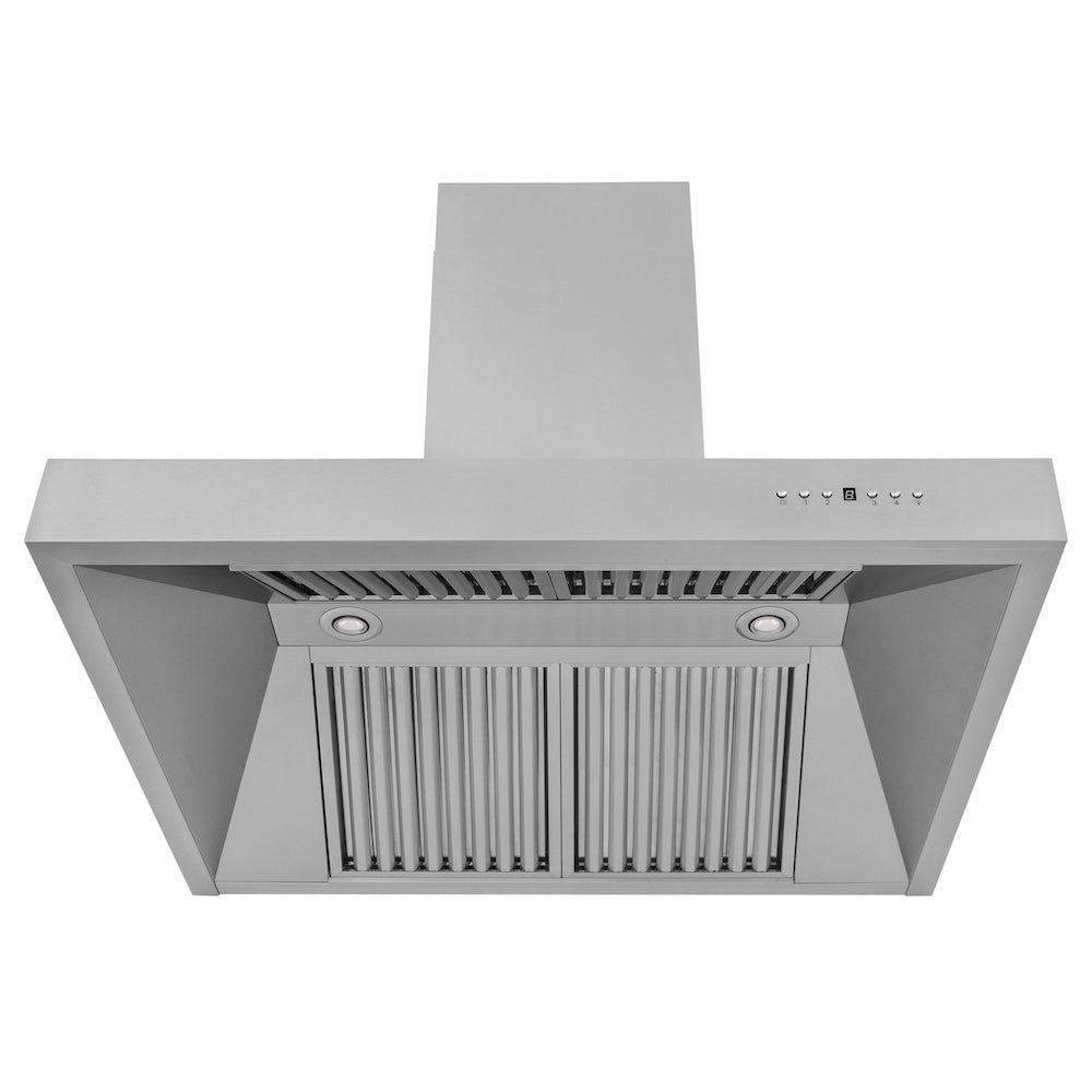 ZLINE Professional 36-inch range hood in stainless steel 697-36, front view