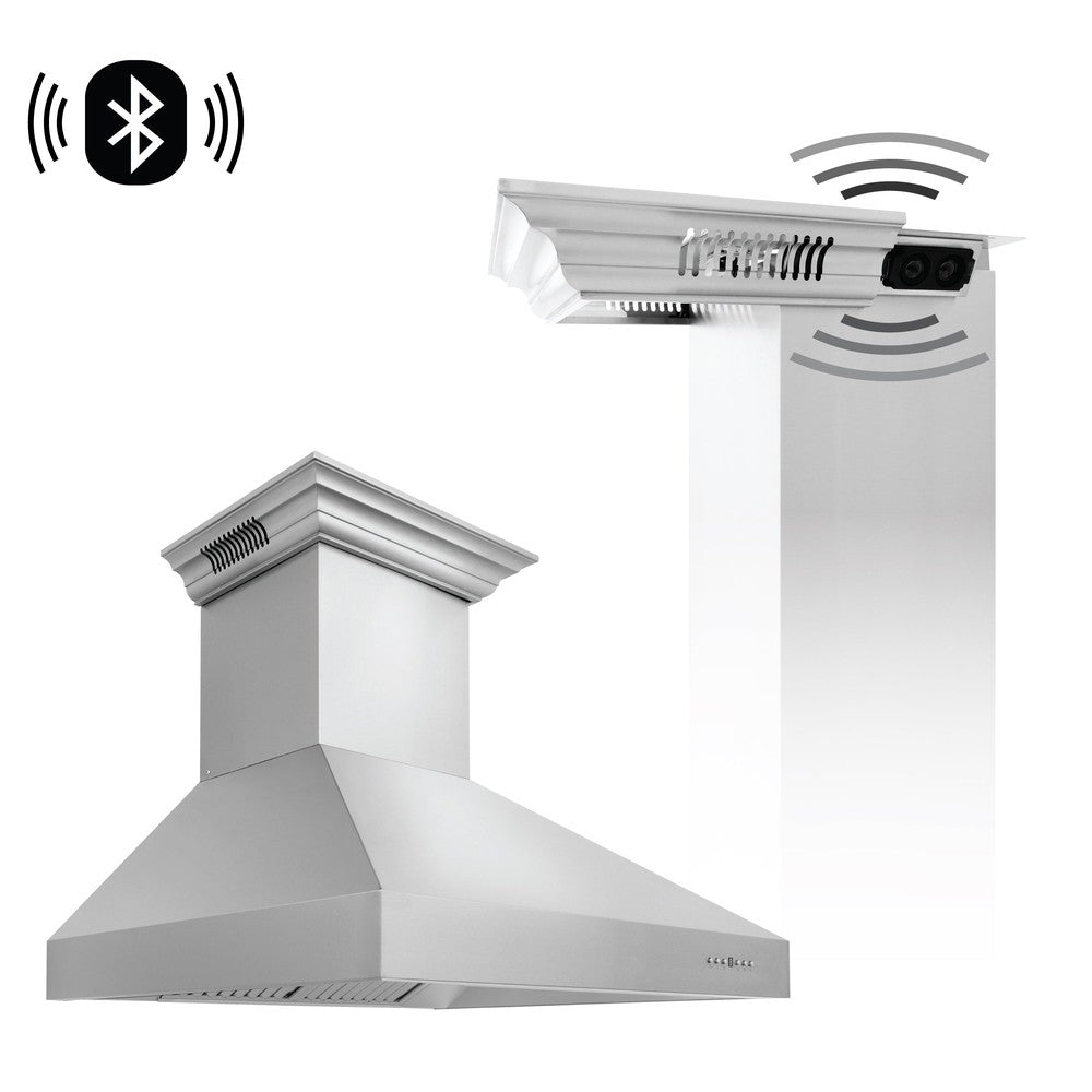 ZLINE Professional 60-inch range hood in stainless steel 697CRN-BT-60