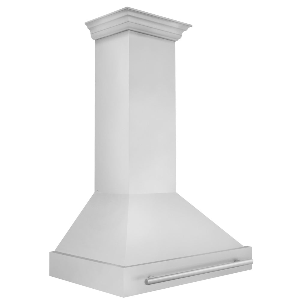 ZLINE 36-inch range hood in stainless steel 8654STX-36, side view