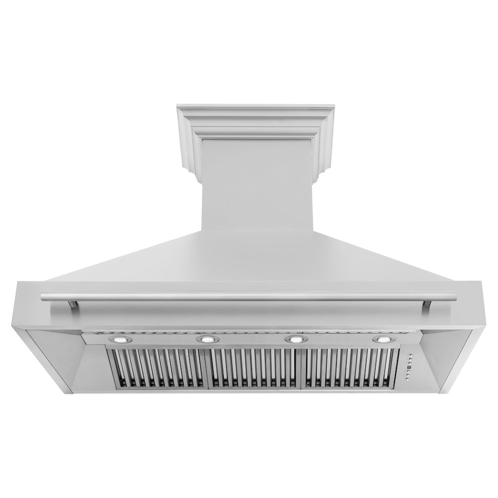ZLINE 48-inch range hood in stainless steel 8654STX-48, front view