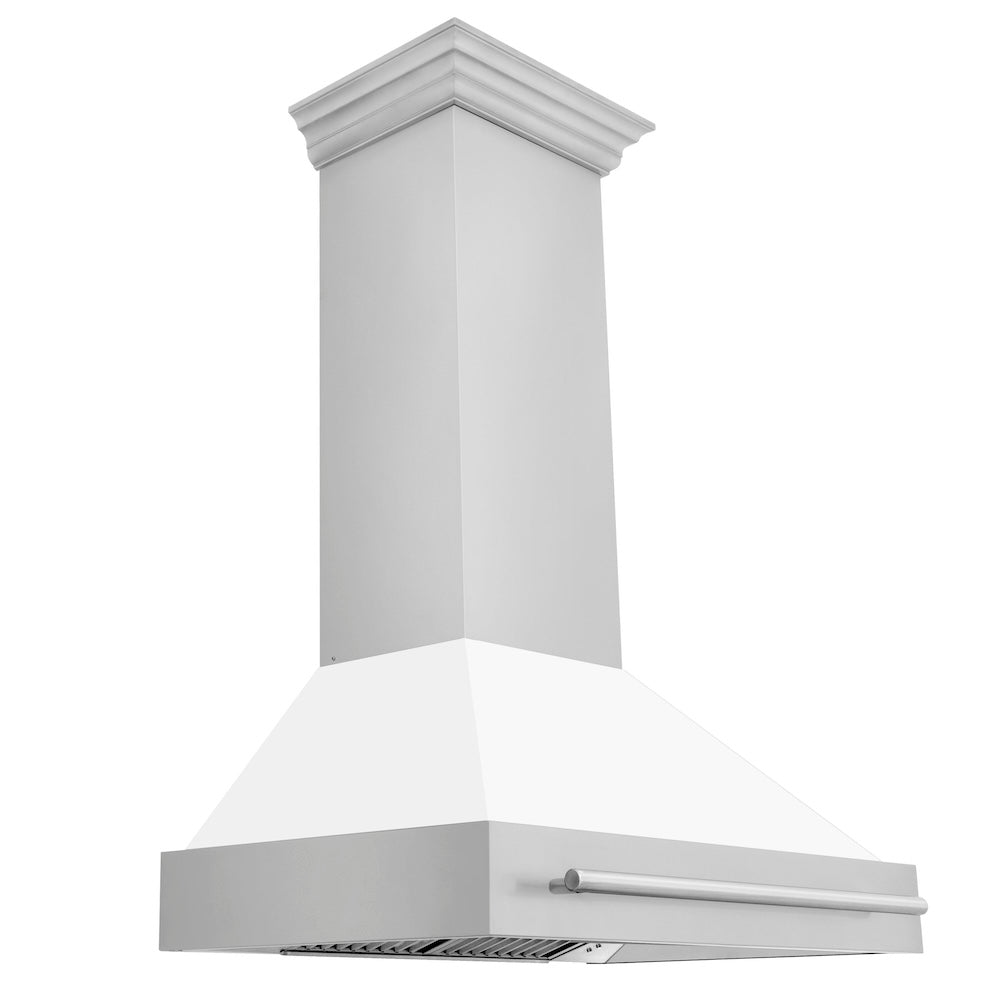 ZLINE 36-inch range hood in white matte 8654STX-WM-36