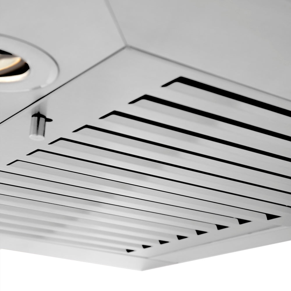 ZLINE Convertible Vent 24-inch range hood in stainless steel KECRN-24, detail