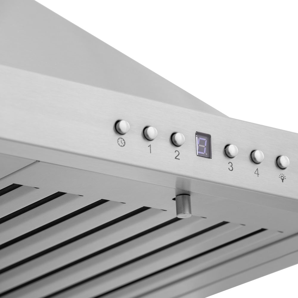 ZLINE Convertible Vent 30-inch range hood in stainless steel KBCRN-30, detail
