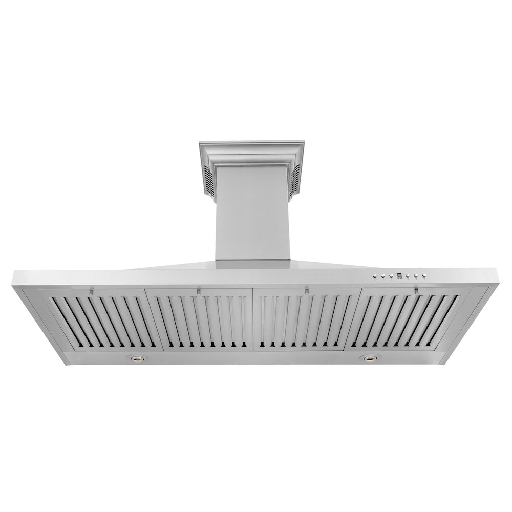 ZLINE CrownSound 42-inch range hood in stainless steel KBCRN-BT-42, front view