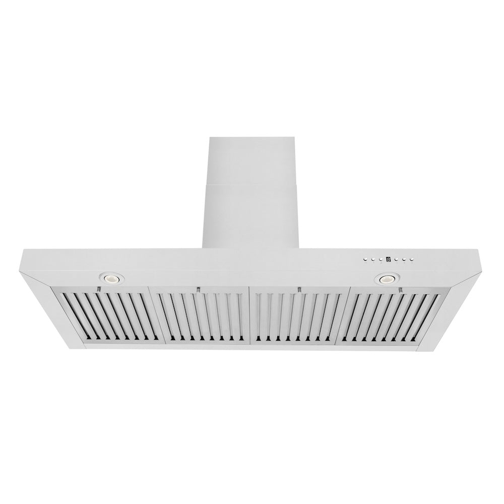 ZLINE Convertible Vent 48-inch range hood in stainless steel KE-48, front view
