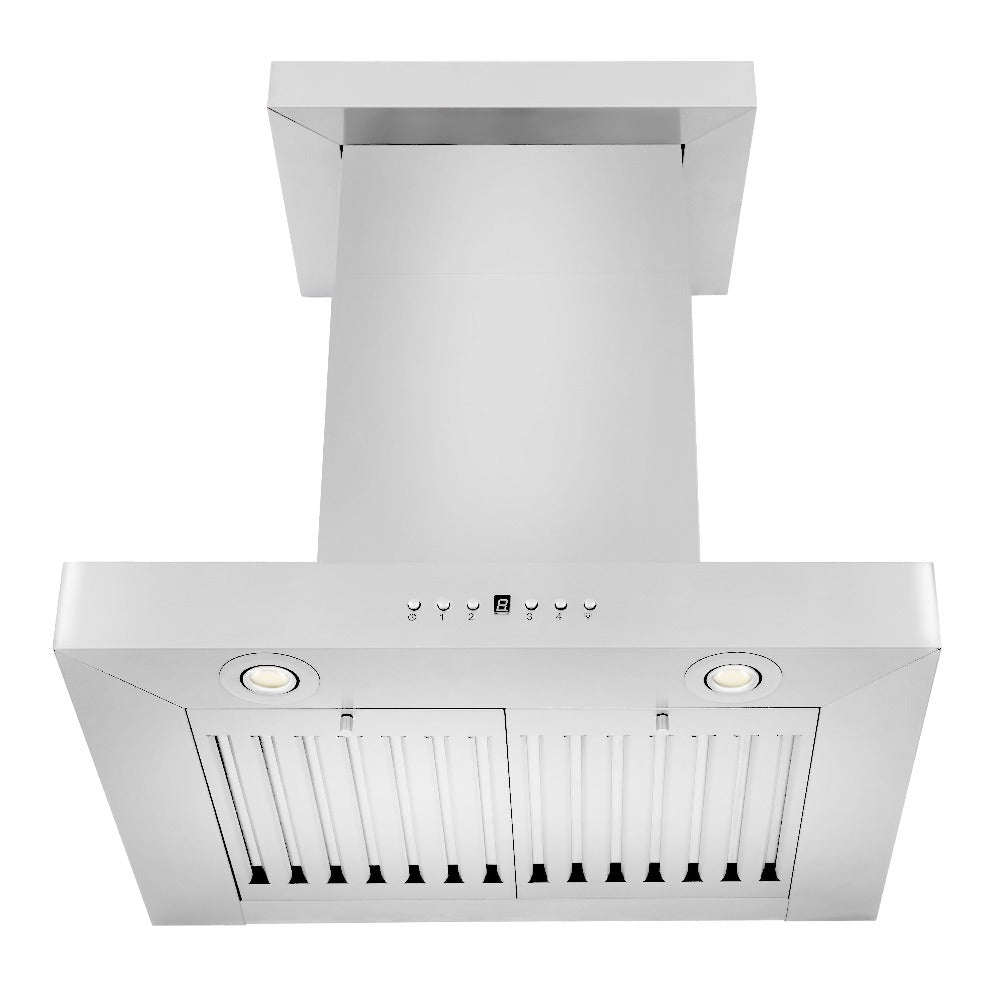 ZLINE Convertible Vent 30-inch range hood in stainless steel KECRN-30, front view
