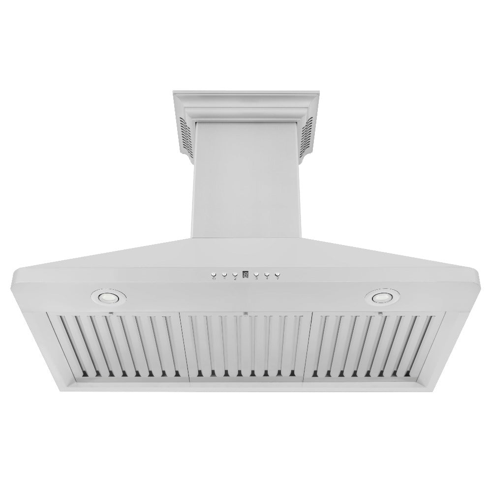 ZLINE CrownSound 30-inch range hood in stainless steel KF1CRN-BT-30, front view