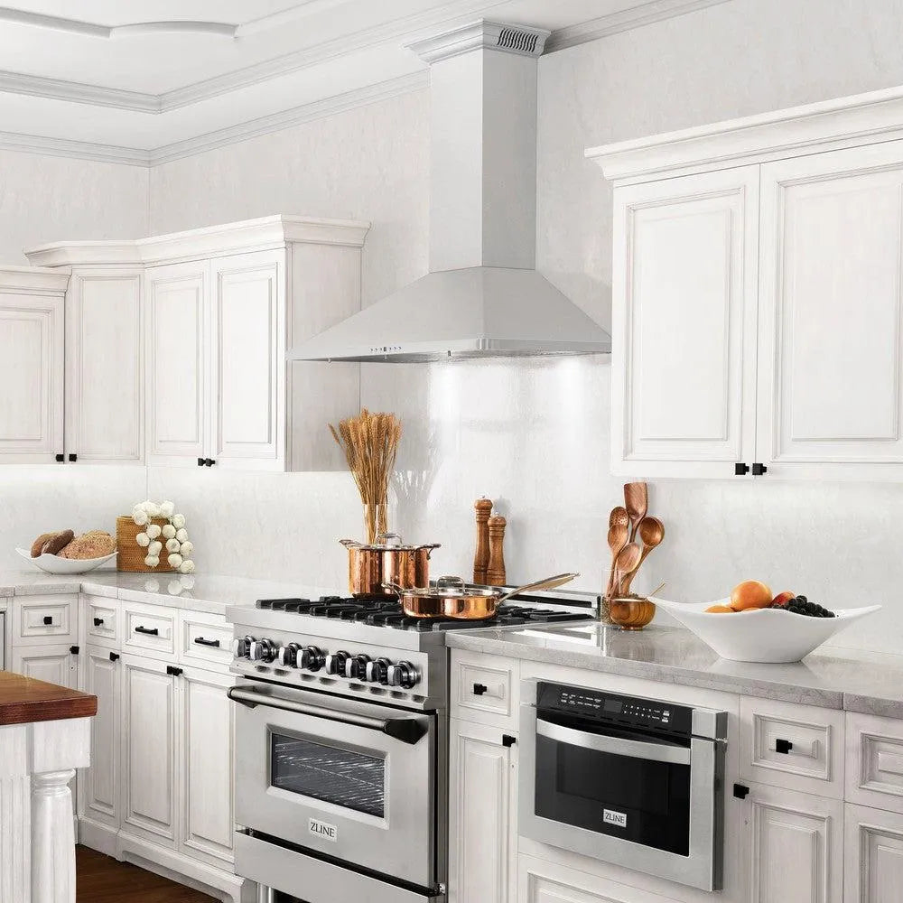 ZLINE CrownSound 36-inch range hood in stainless steel KF1CRN-BT-36, view 2