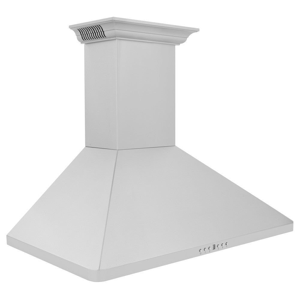 ZLINE CrownSound 36-inch range hood in stainless steel KF1CRN-BT-36, side view