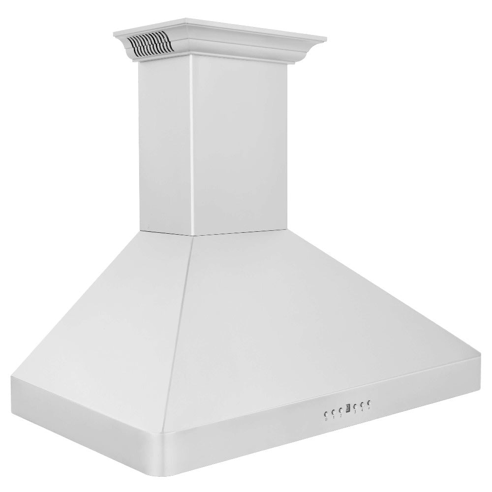 ZLINE CrownSound 30-inch range hood in stainless steel KF2CRN-BT-30, side view