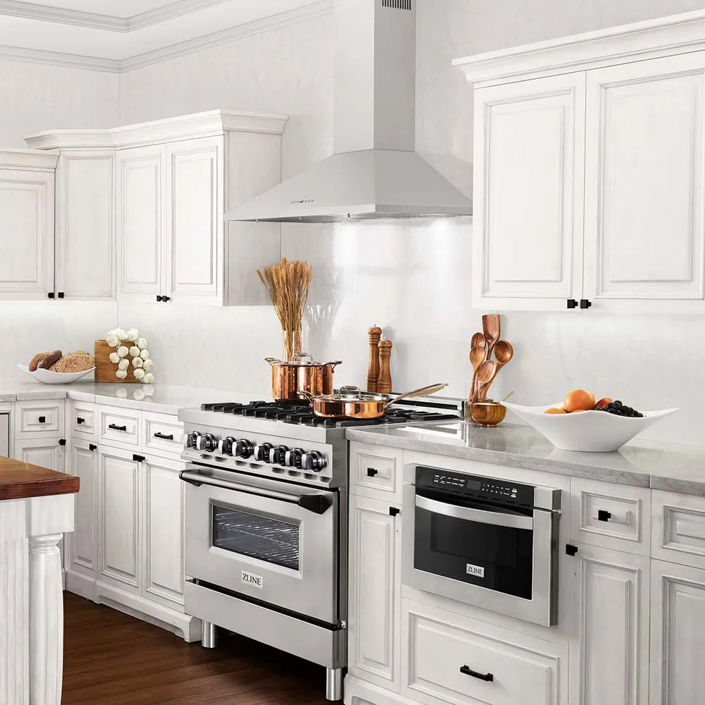 ZLINE Convertible Vent 30-inch range hood in stainless steel KL2-30, view 2