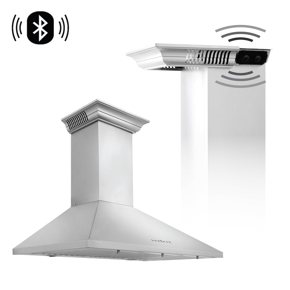ZLINE CrownSound 36-inch range hood in stainless steel KL2CRN-BT-36