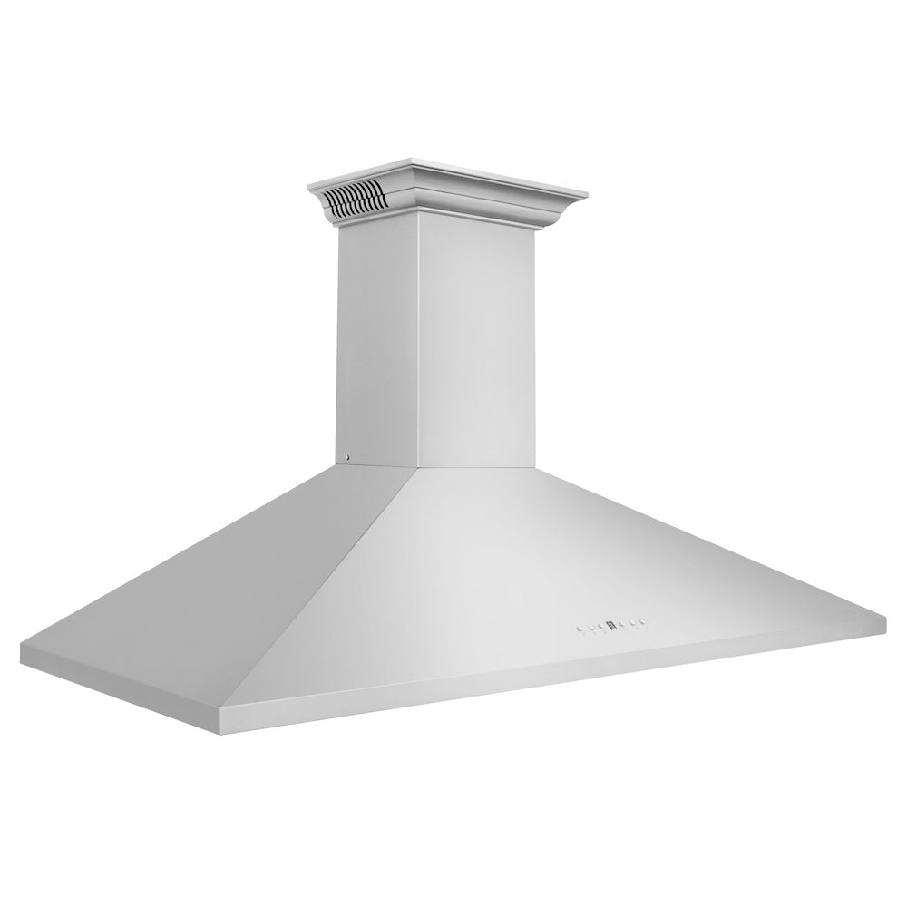 ZLINE CrownSound 48-inch range hood in stainless steel KL2CRN-BT-48, side view