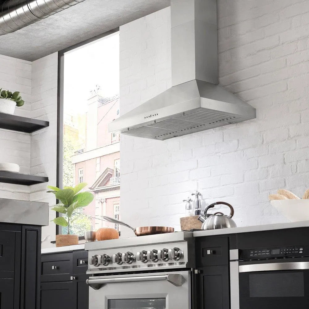 ZLINE Convertible Vent 48-inch range hood in stainless steel KL3-48, view 2