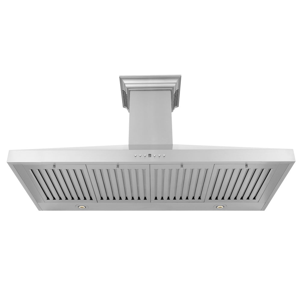 ZLINE CrownSound 48-inch range hood in stainless steel KL3CRN-BT-48, front view