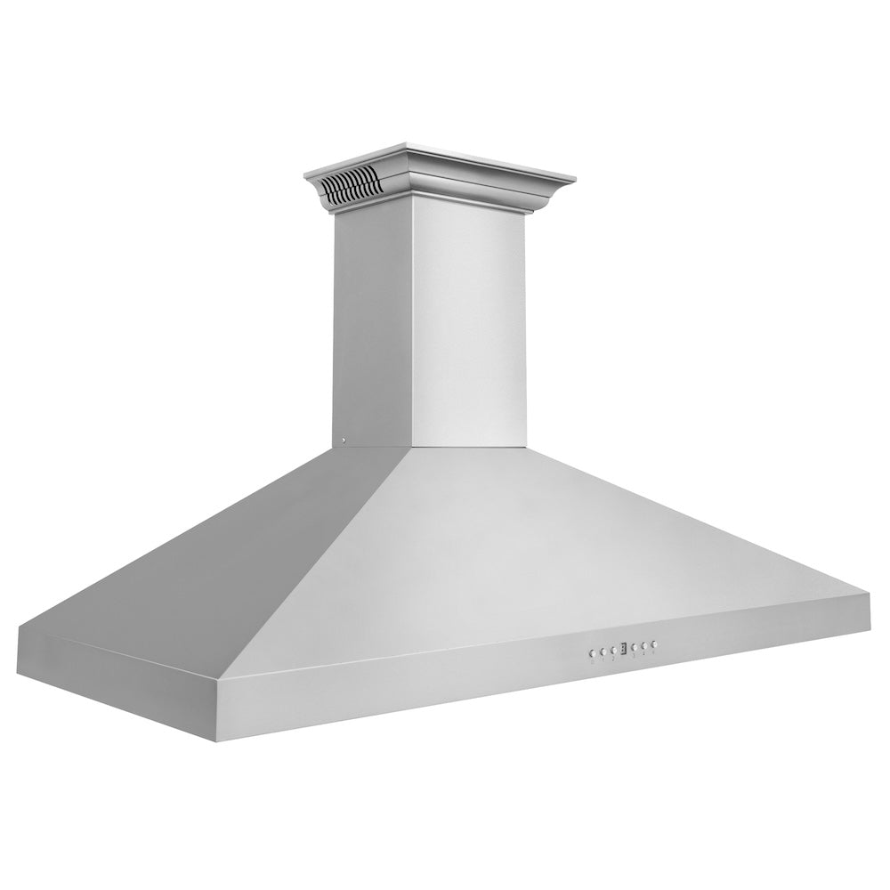 ZLINE CrownSound 48-inch range hood in stainless steel KL3CRN-BT-48, side view