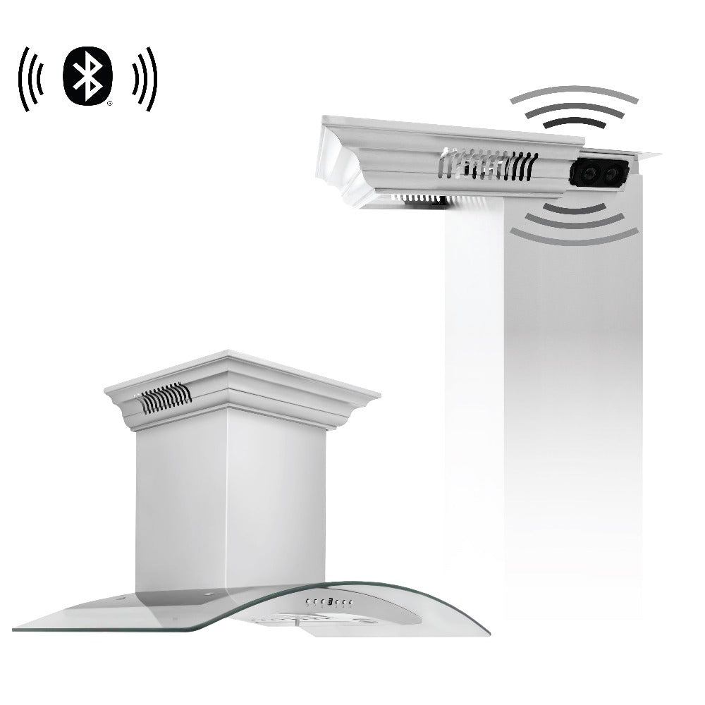 ZLINE CrownSound 36-inch range hood in stainless steel KN4CRN-BT-36