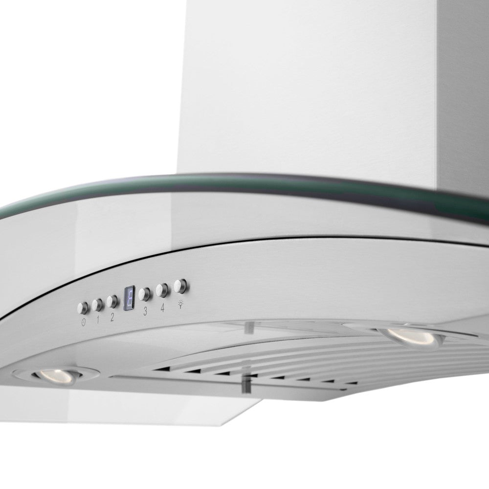 ZLINE CrownSound 36-inch range hood in stainless steel KN4CRN-BT-36, detail