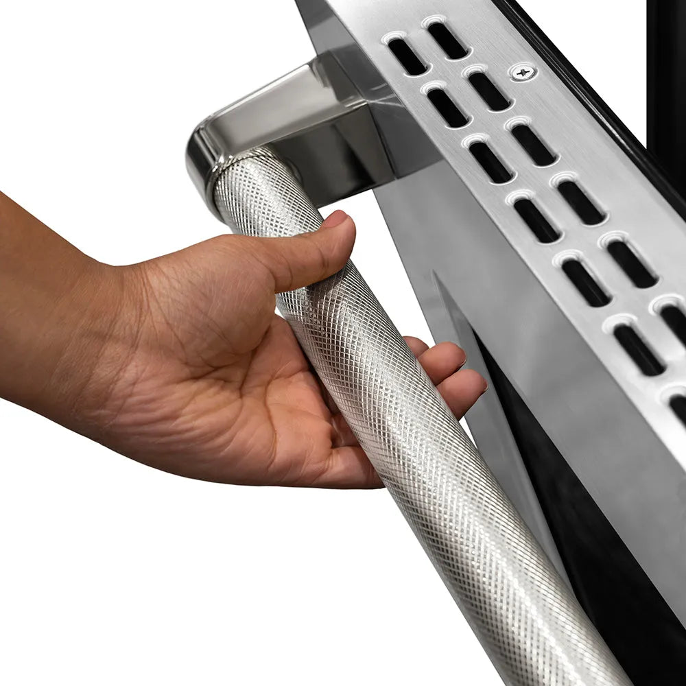 ZLINE Autograph Edition Paramount 48-inch range in stainless steel and polished nickel accents PSGRZ-48-KPN, detail